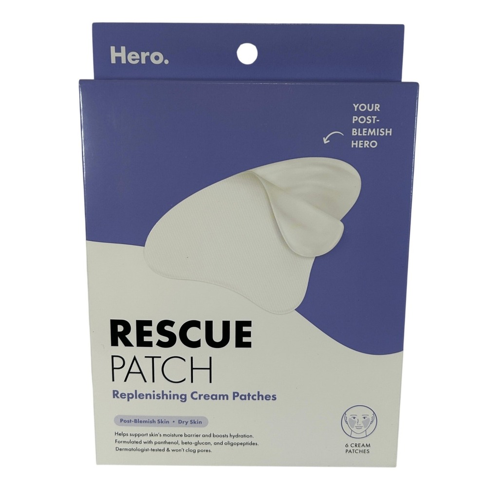 Hero Cosmetics Rescue Patch Replenishing Cream Patches 6 Count New Exp 2027